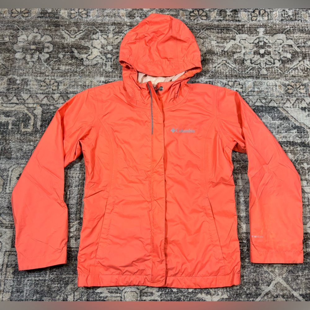 Columbia‎ Kids' Coral Hooded Rain Jacket Size Small (7/8)